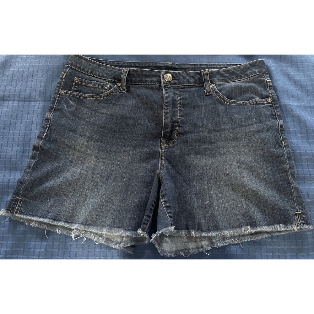 SEVEN 7 cutt-off Curious denim jean shorts Ladies sz 14